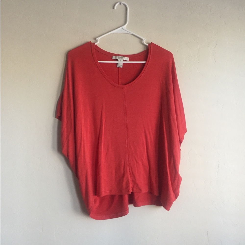 Cute red Forever 21 top